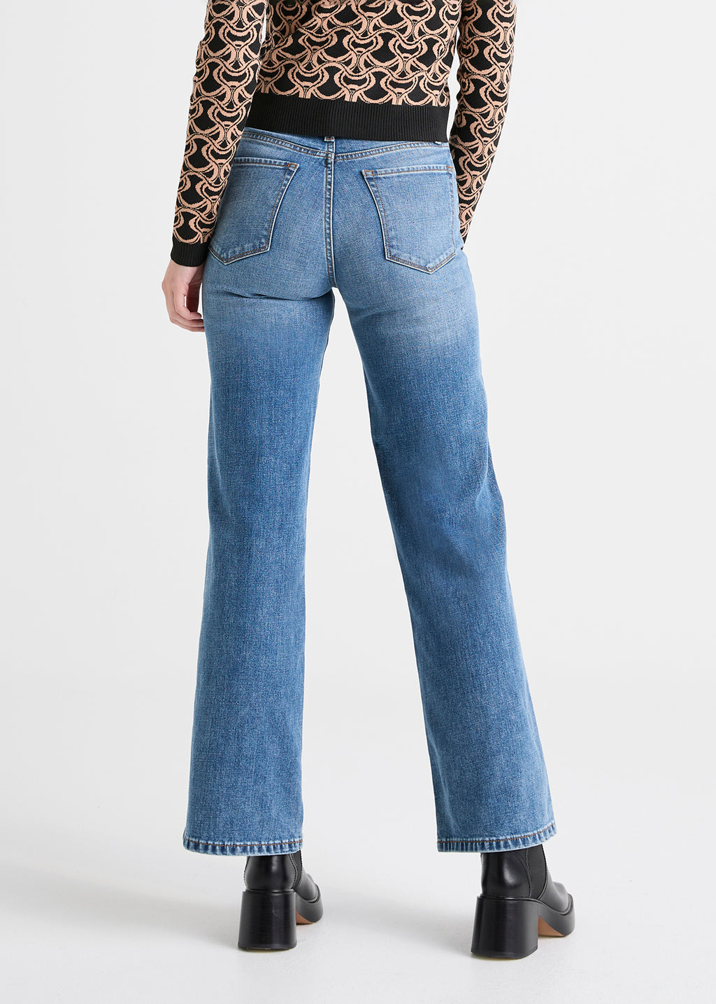 DUER Women's Midweight Performance Denim Wide Leg Vintage Blue