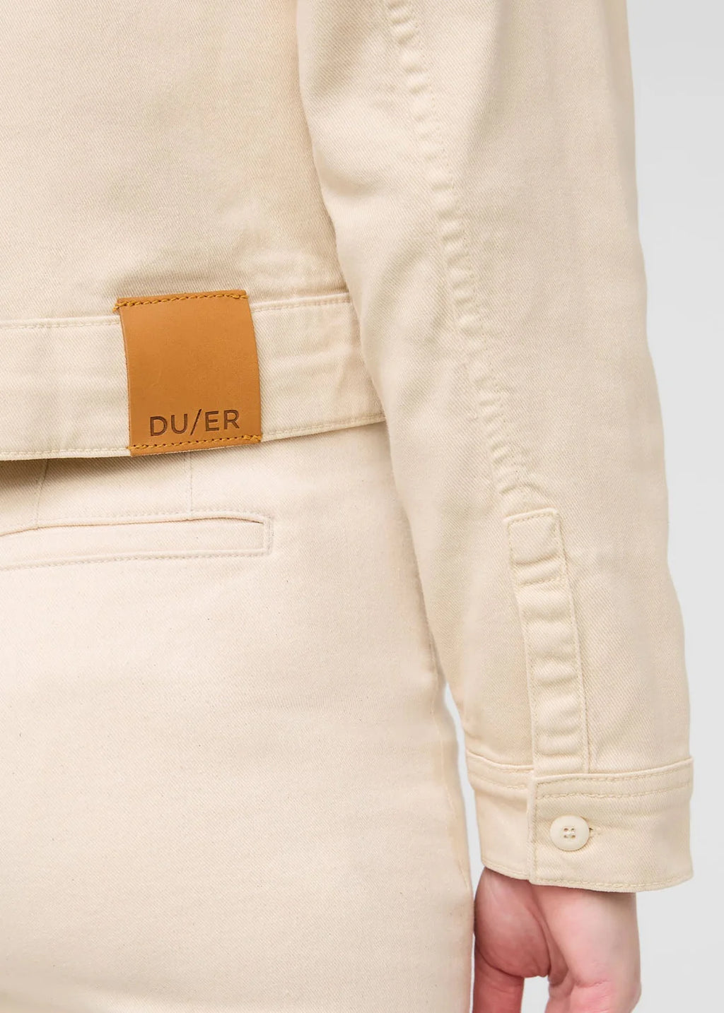Duer W's Lux Twill High Rise Trouser Ecru