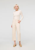 Duer W's Lux Twill High Rise Trouser Ecru