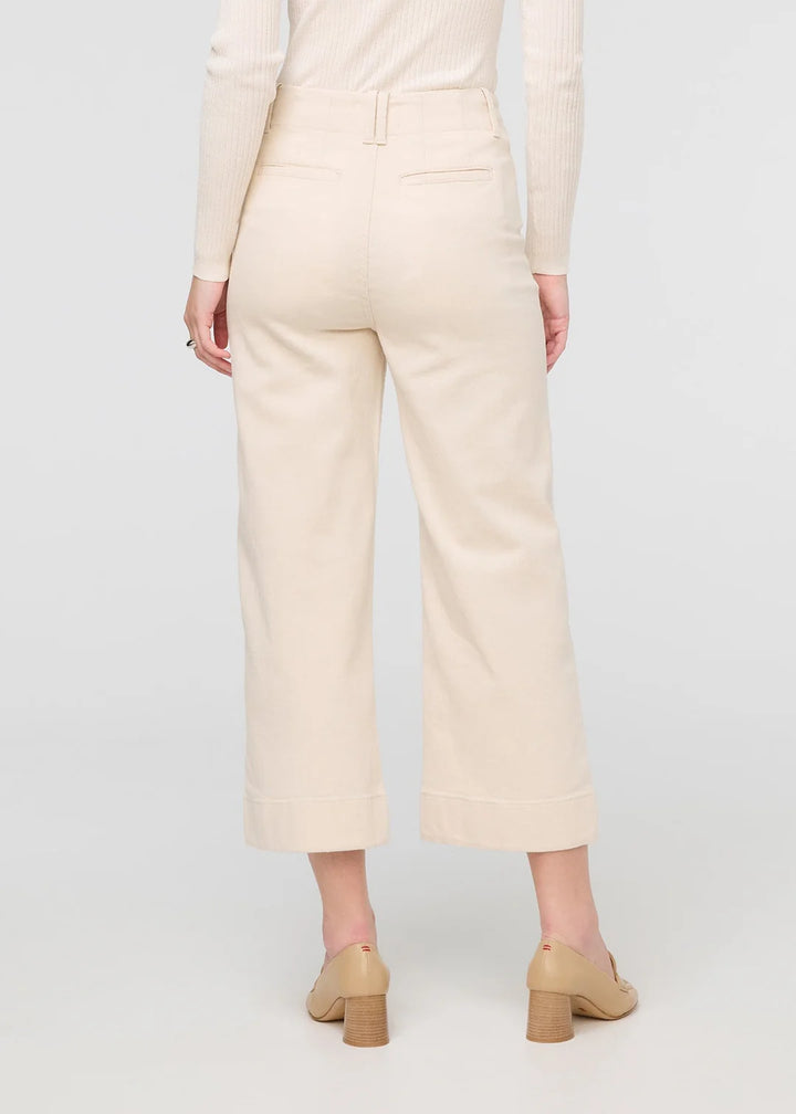 Duer W's Lux Twill High Rise Trouser Ecru