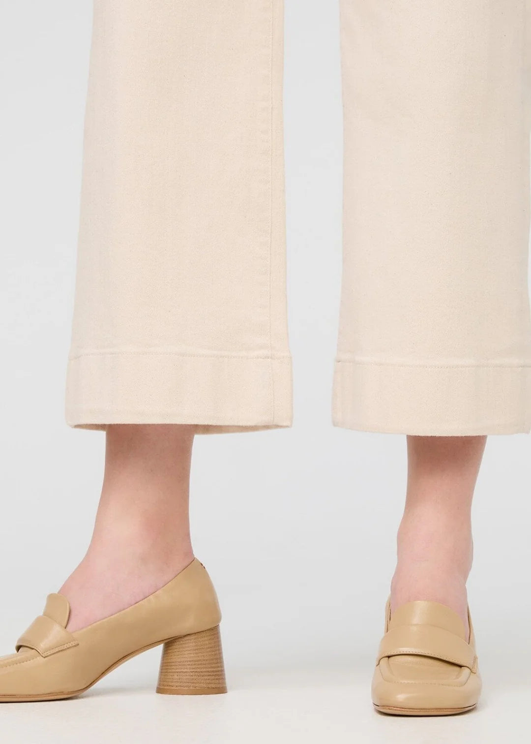 Duer W's Lux Twill High Rise Trouser Ecru