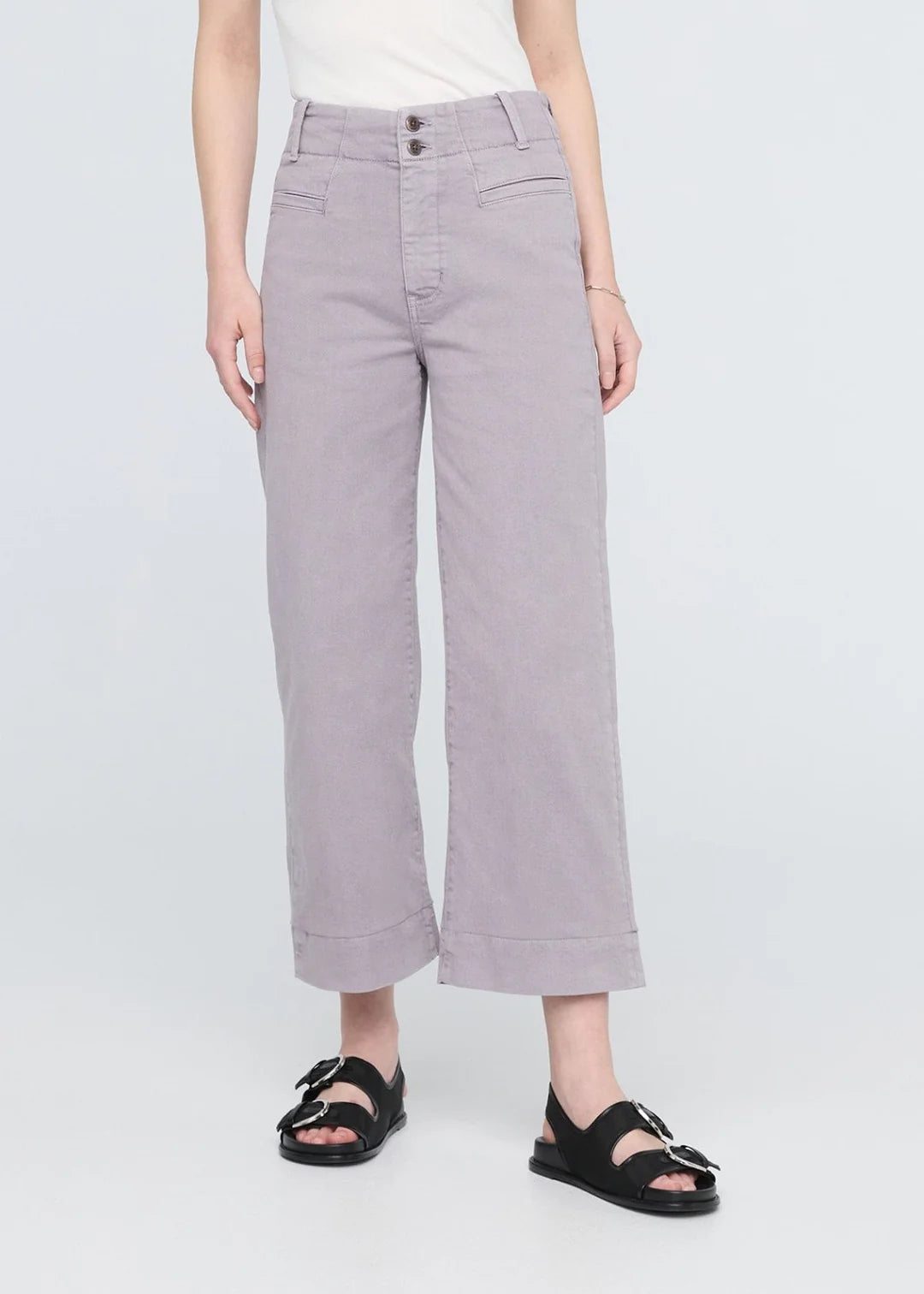 Duer W's Lux Twill High Rise Trouser Ash