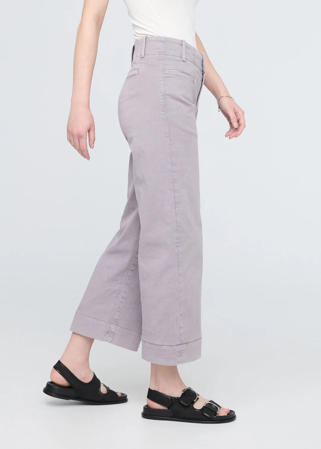 Duer W's Lux Twill High Rise Trouser Ash