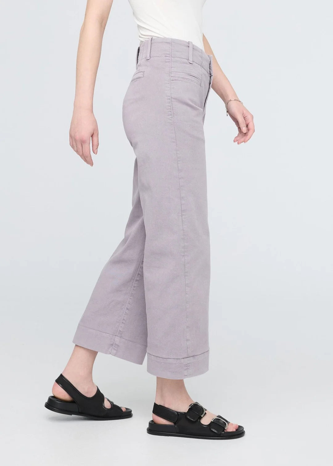 Duer W's Lux Twill High Rise Trouser Ash