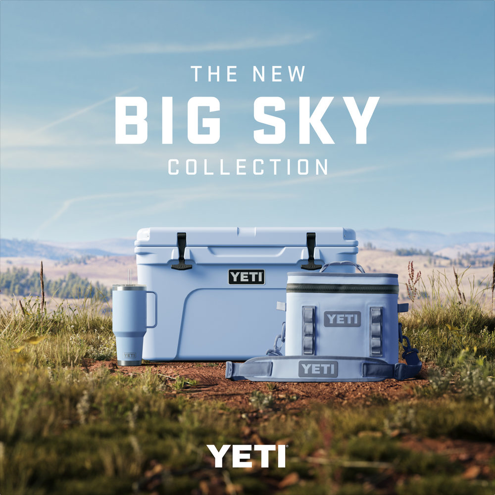 Yeti Tundra Rambler Hopper Flip 12 Cooler Big Sky Blue