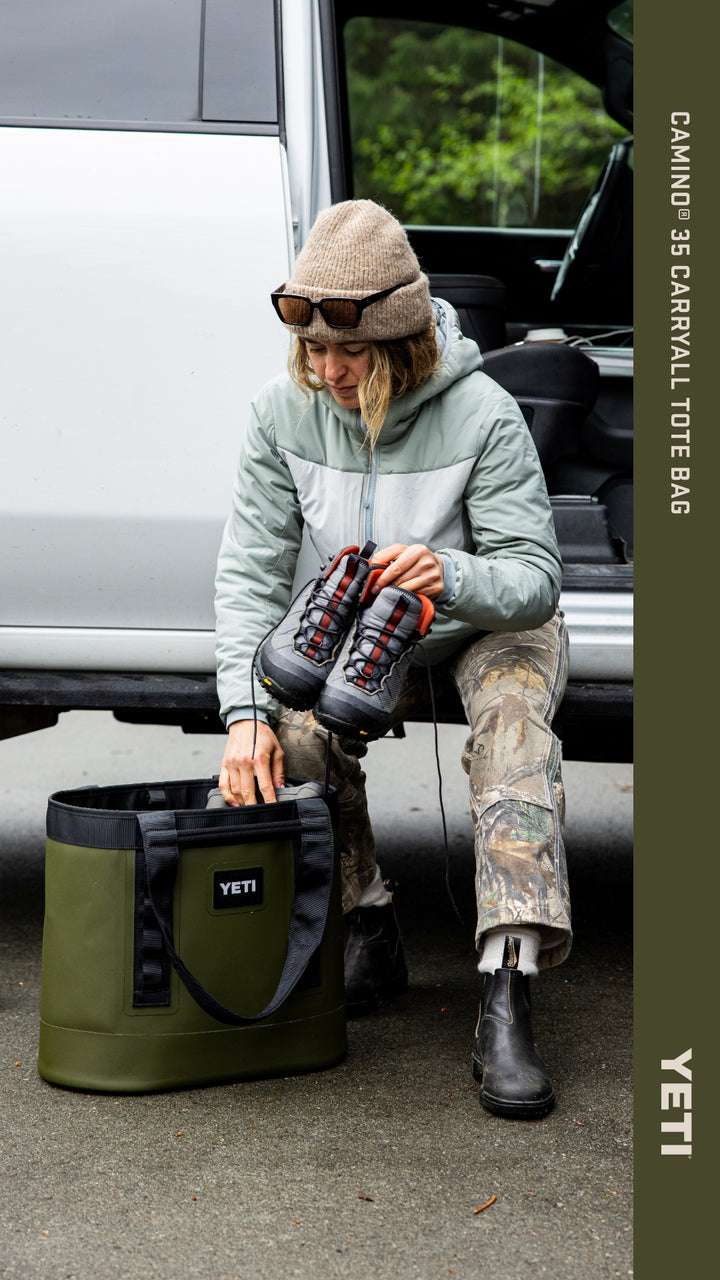 YETI Camino Carryall Tote Bag | Olive - Black