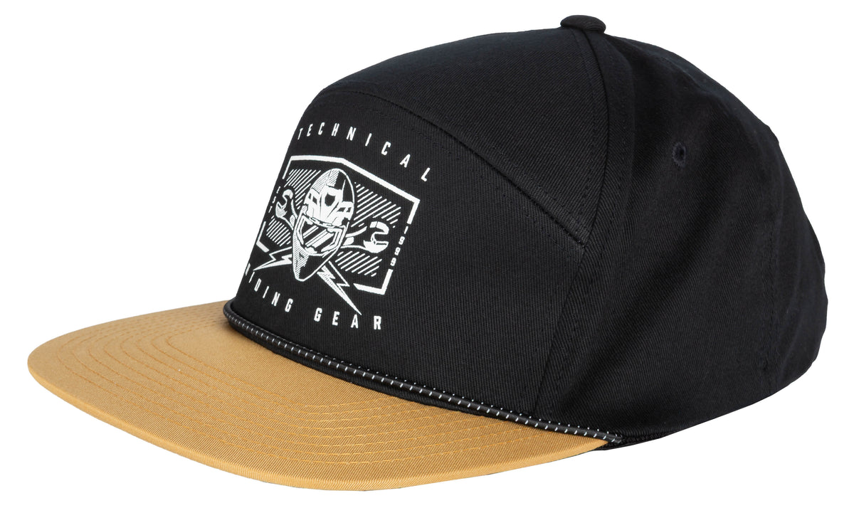 KLIM Petrol Hat in Black - Golden Brown