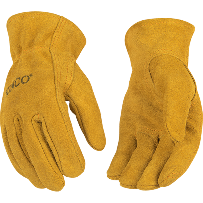 Kinco Kids' Suede Cowhide Driver Gloves | Golden