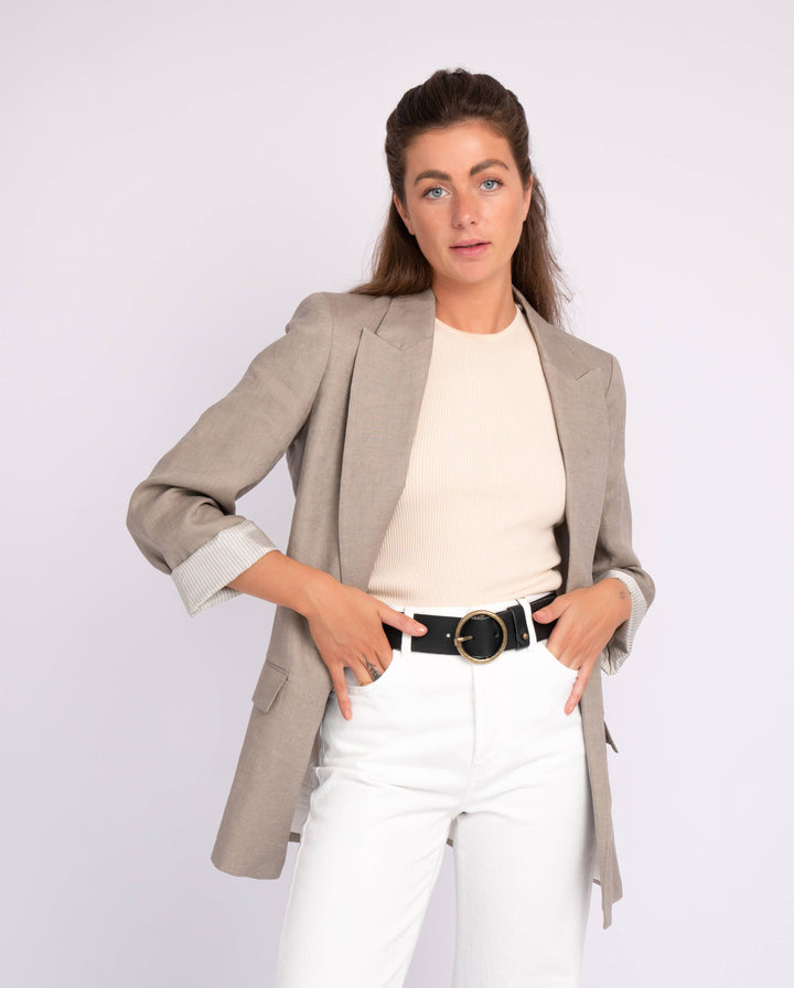 Pip 2.0 | Vintage Full-Grain Leather Belt | Black