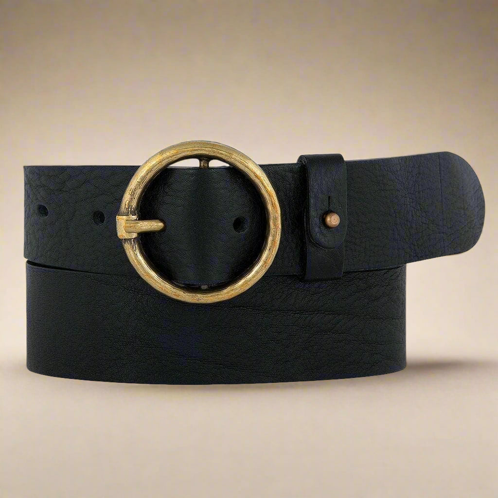 Pip 2.0 | Vintage Full-Grain Leather Belt | Black