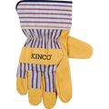 Kinco Premium Grain Pigskin Palm with Safety Cuff Glove | Otto Striped
