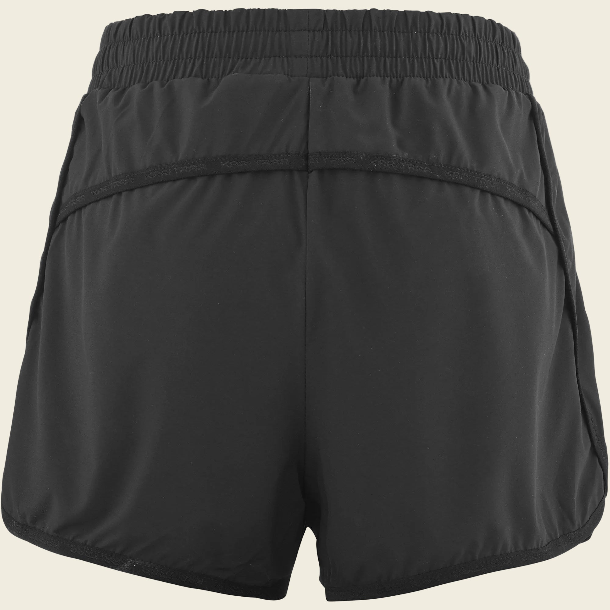 Black shorts on a white background