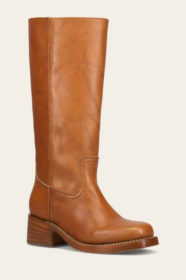 Frye Women's Campus 14L Wide Calf Boot | Saddle
