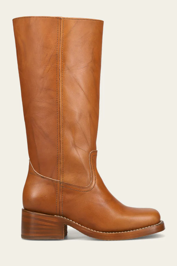Frye Women's Campus 14L Wide Calf Boot | Saddle