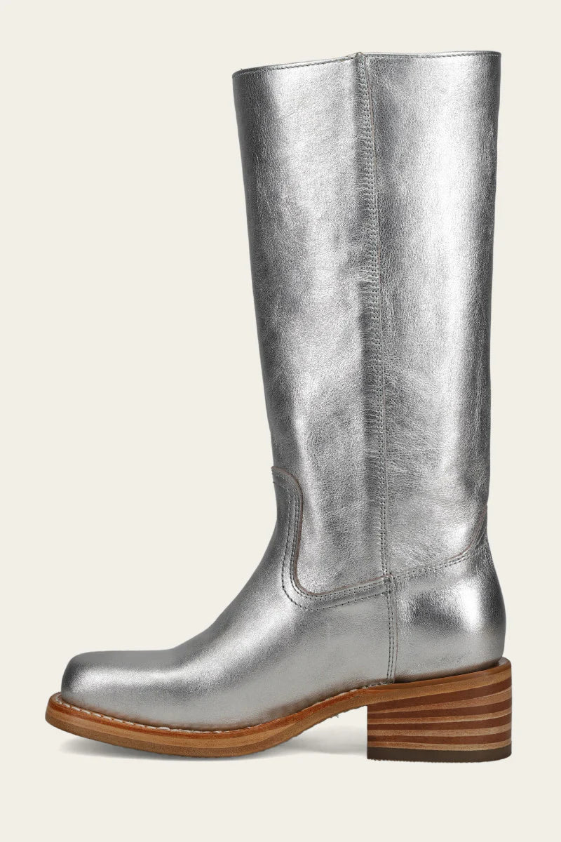 Frye Women's Campus 14L Boot | Silver