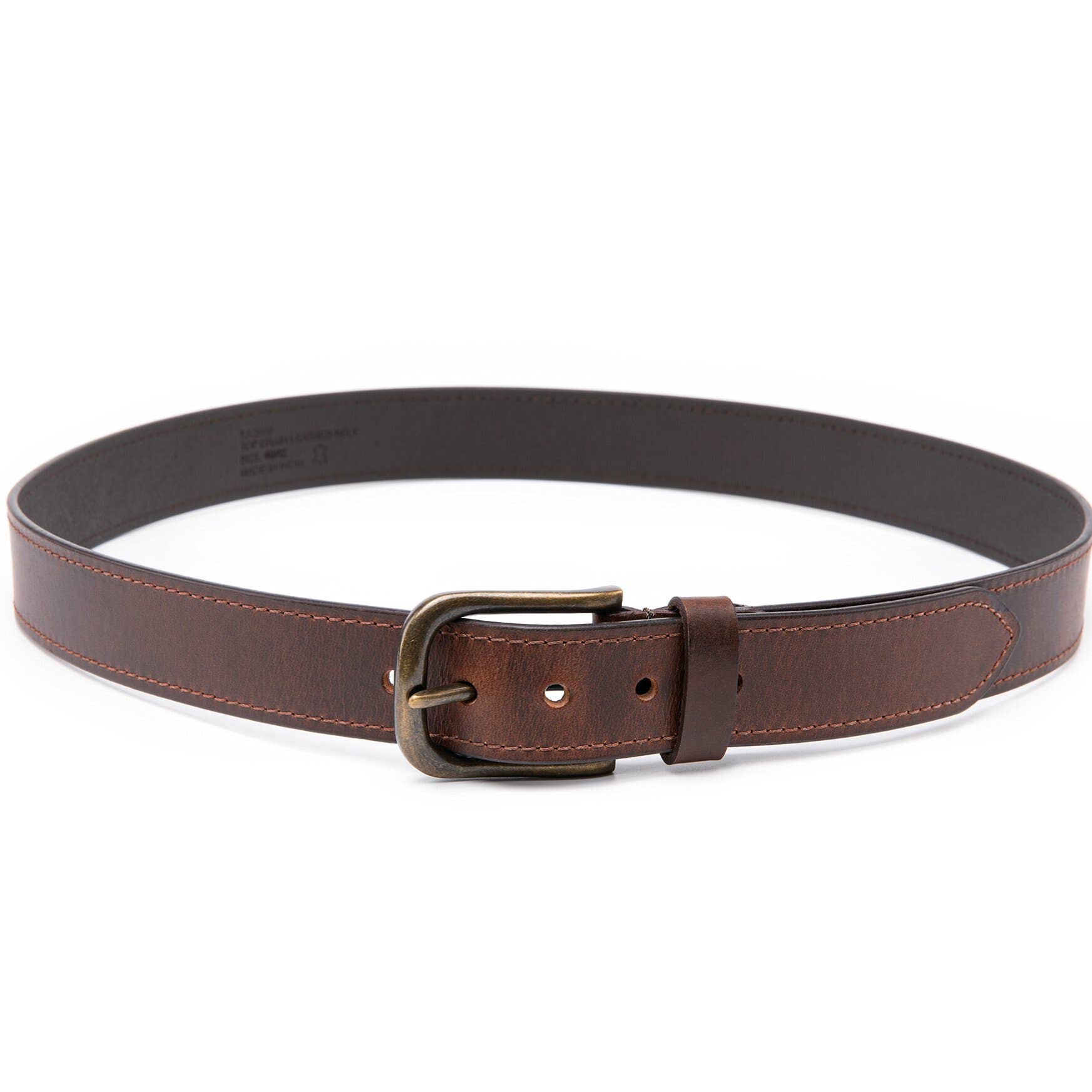 Fabio Valenti Men's Genuine Leather Belt-LA2090 Tobacco