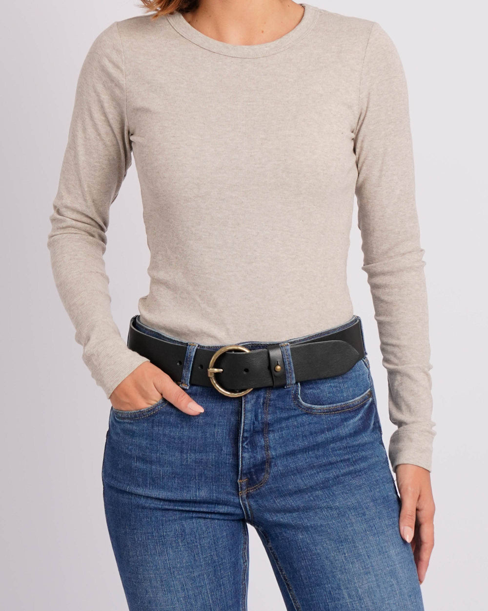 Pip 2.0 | Vintage Full-Grain Leather Belt | Black