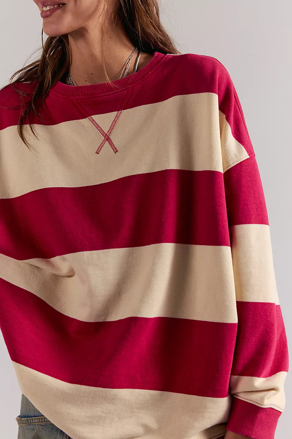 Classic Stripe wide in Cherry Combo 