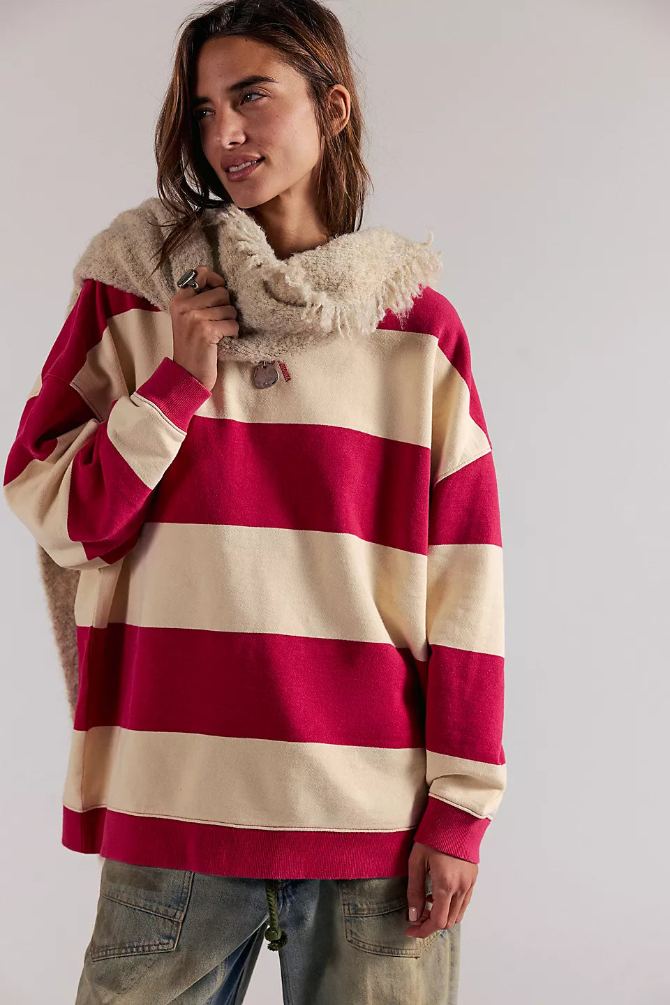 Classic Stripe wide in Cherry Combo 