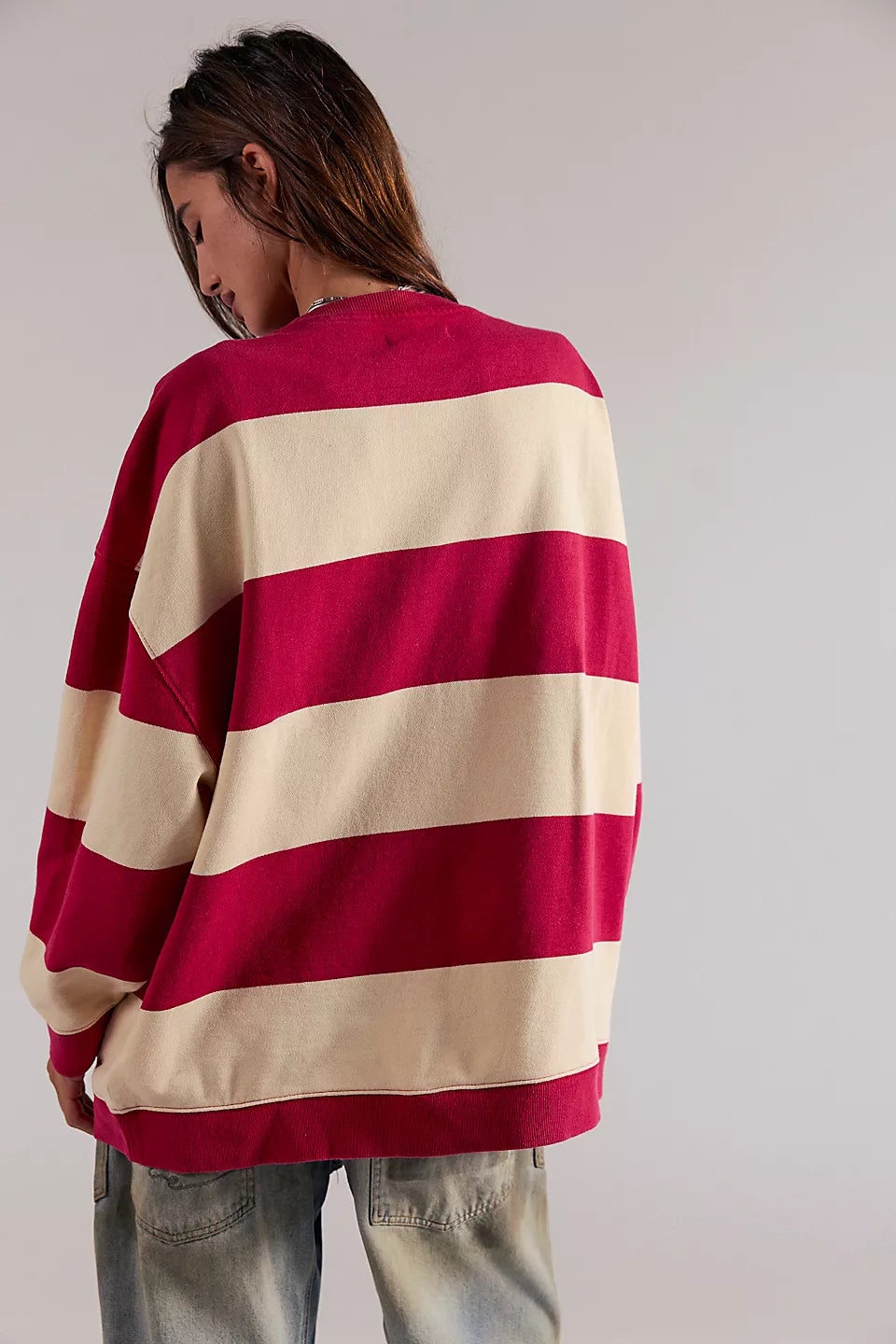 Classic Stripe wide in Cherry Combo -back view