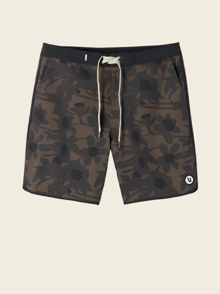 Vuori Men's Cruise Boardshort | Dark Cocoa Acacia