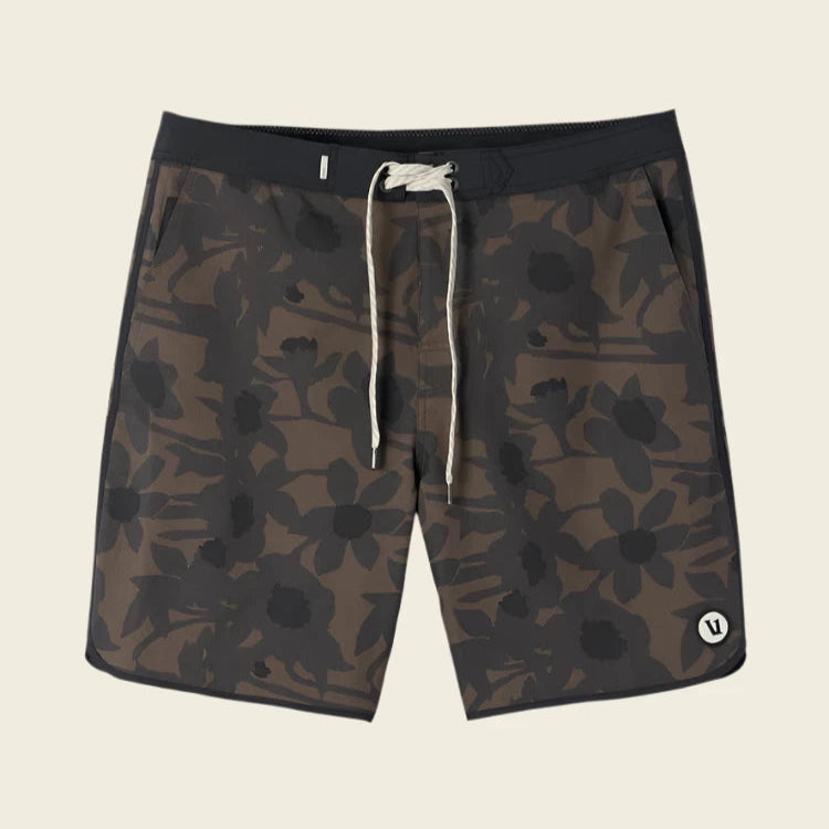 Vuori Men's Cruise Boardshort | Dark Cocoa Acacia