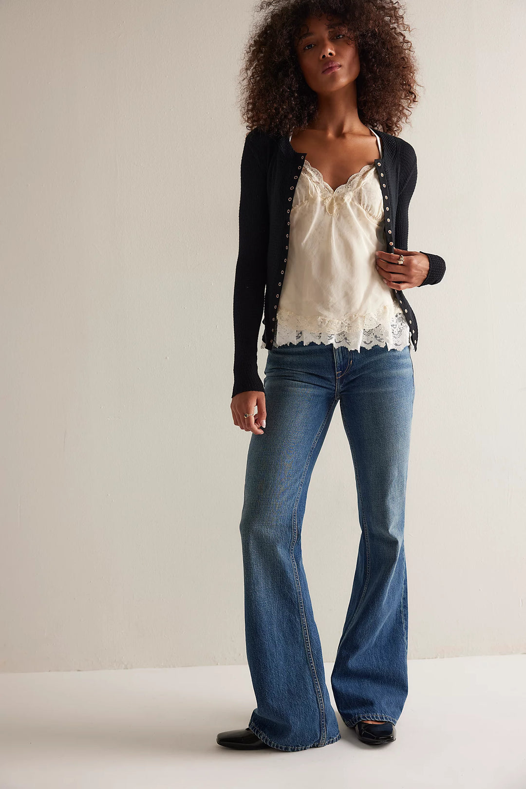 Free People Going Places Cardi | Black