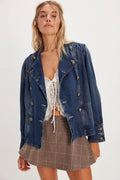 Free People Imogene Denim Officer  Ensign Wash