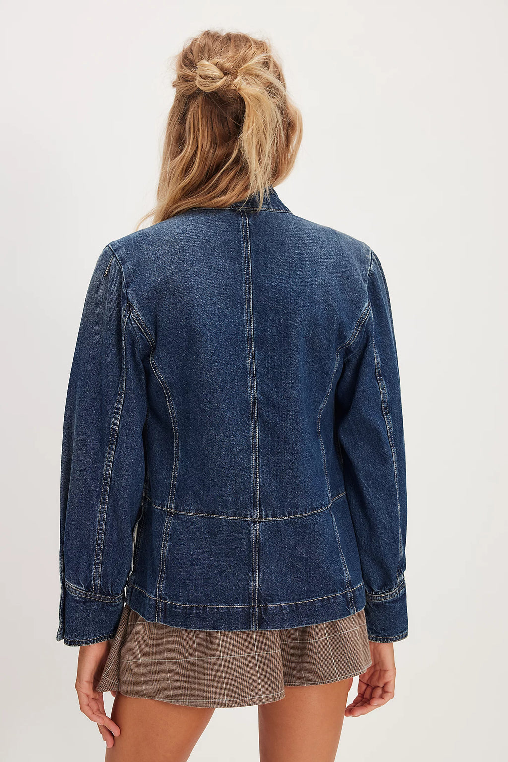 Free People Imogene Denim Officer  Ensign Wash