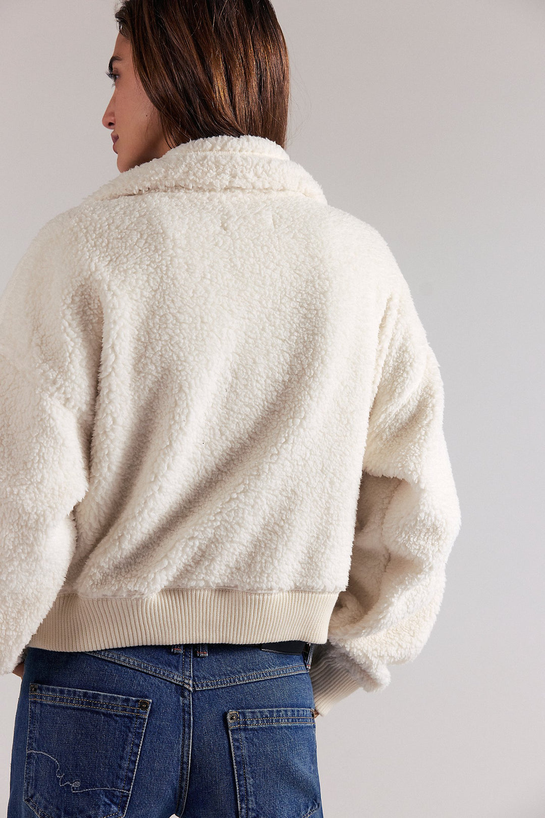 Free People Alpine Sherpa Cardi | White Swan
