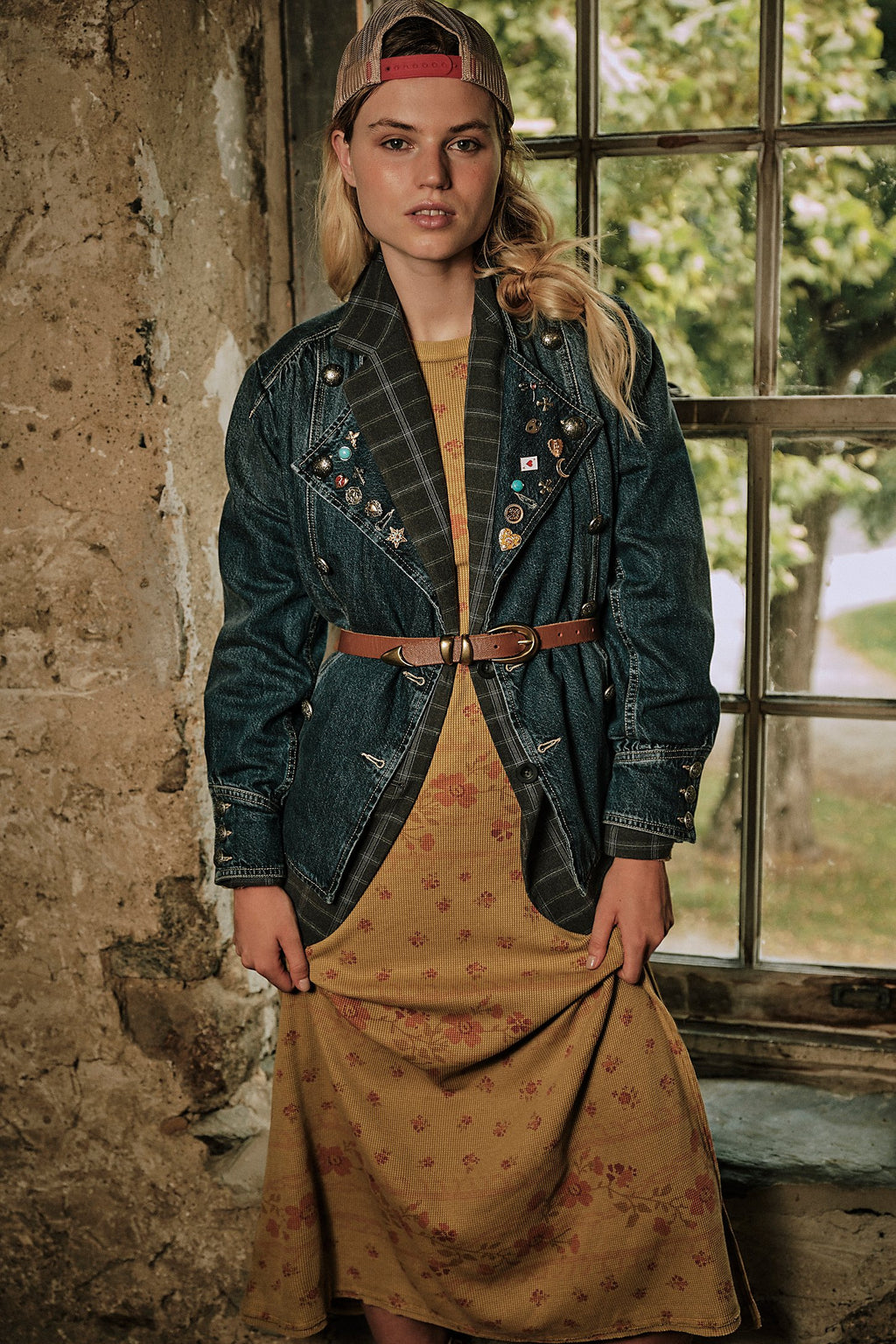 Free People Imogene Denim Officer  Ensign Wash