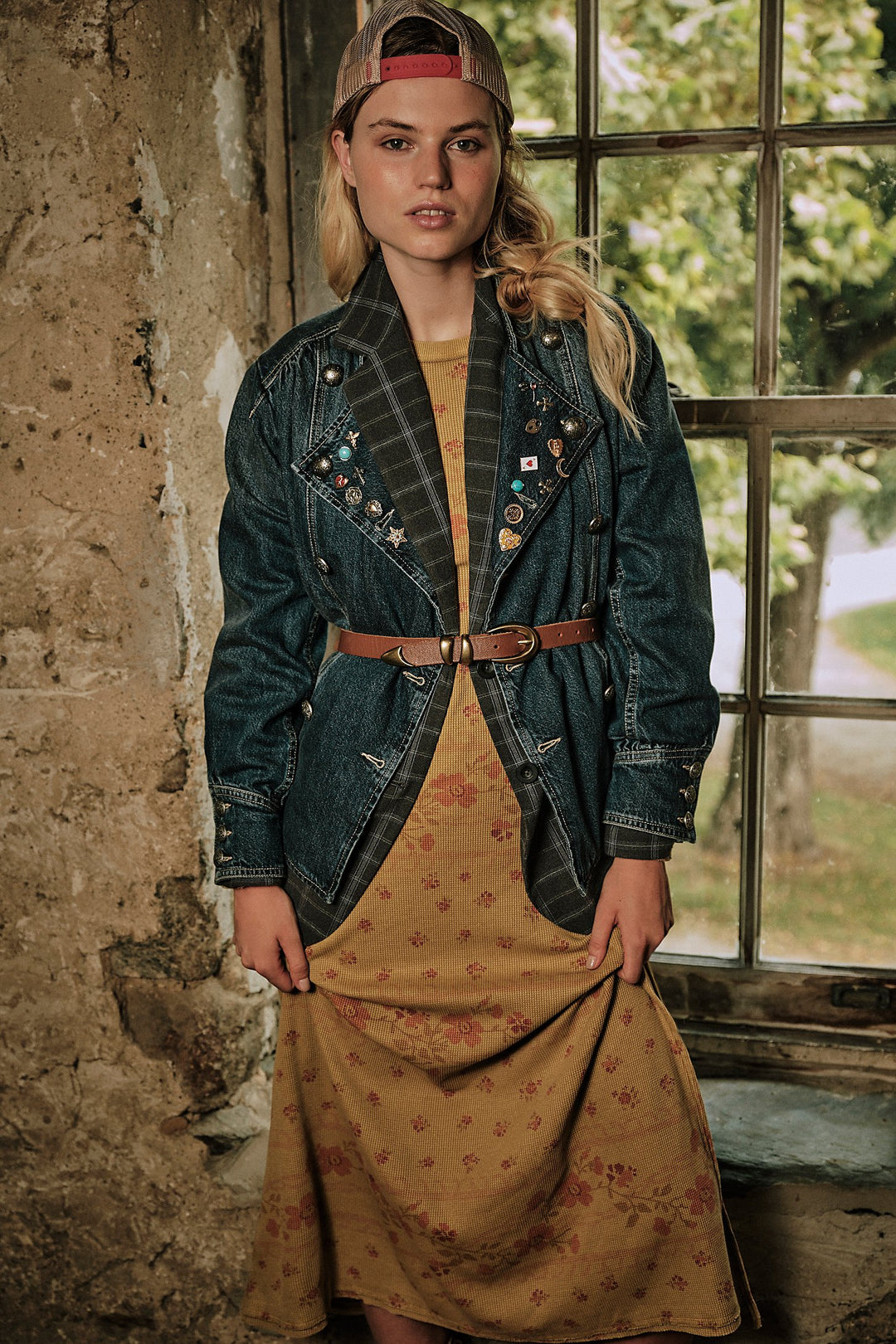 Free People Imogene Denim Officer  Ensign Wash