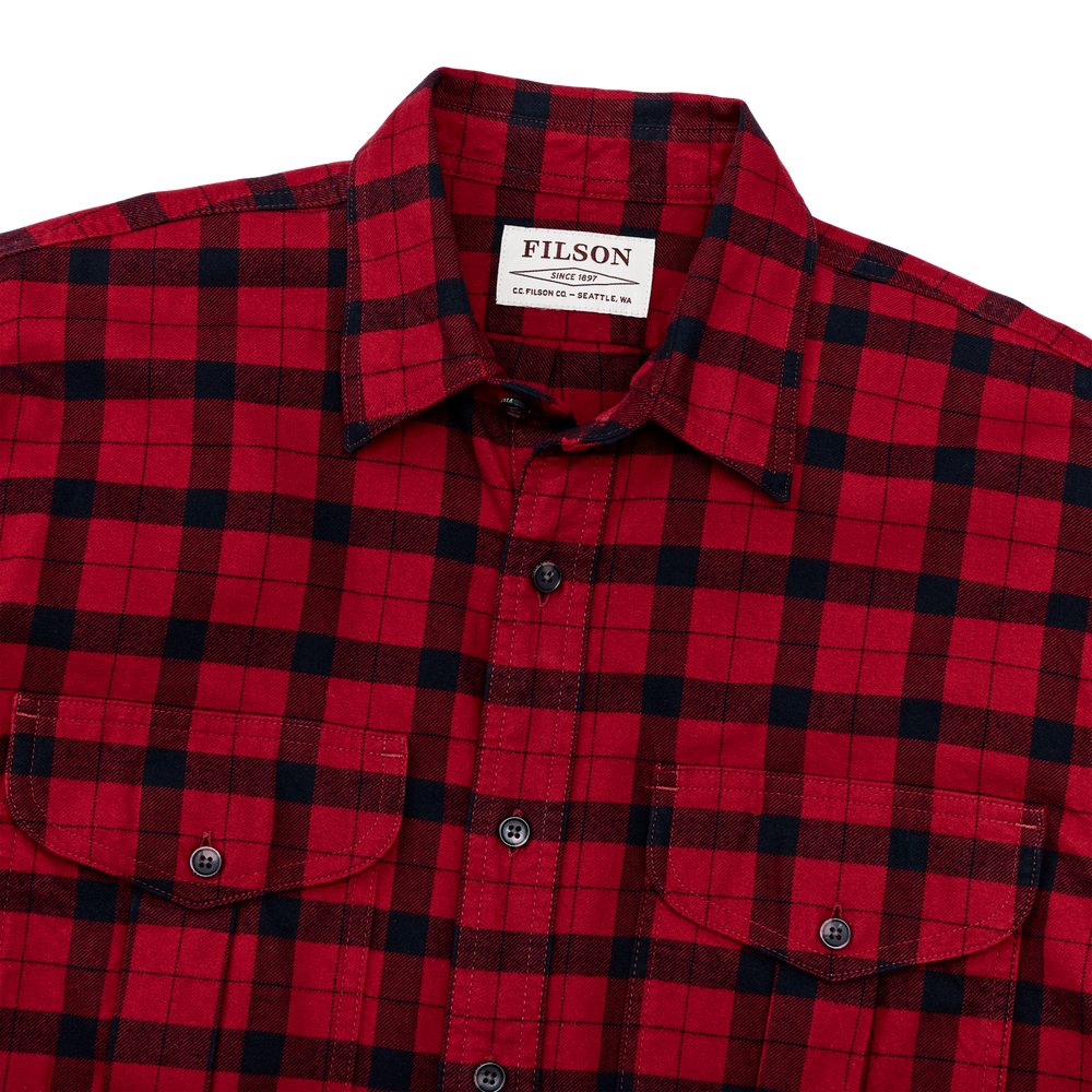 Filson Alaskan Guide Shirt - Red/Black Plaid
