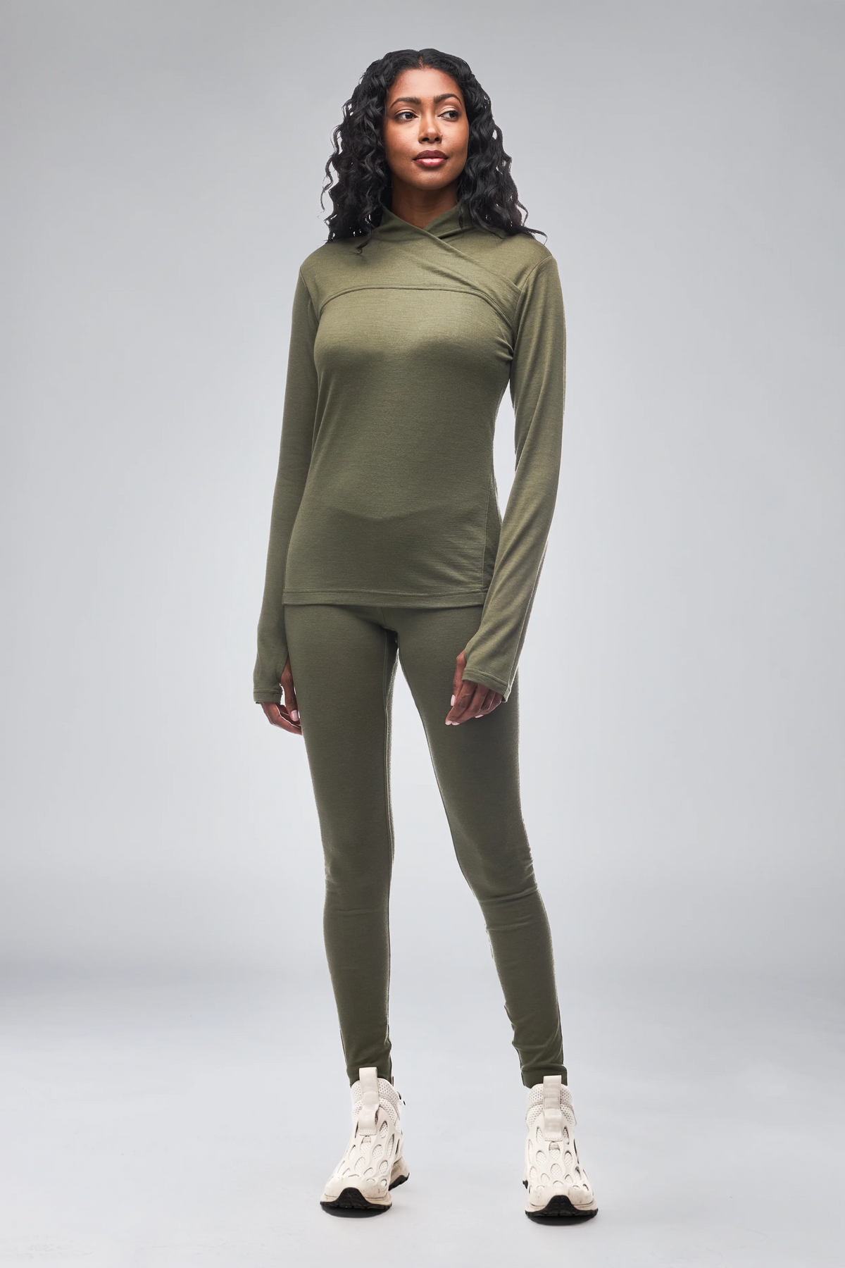 Indyeva STRIKA MERINO moss green