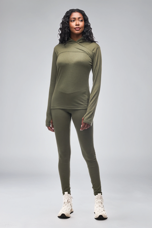 Indyeva STRIKA MERINO moss green