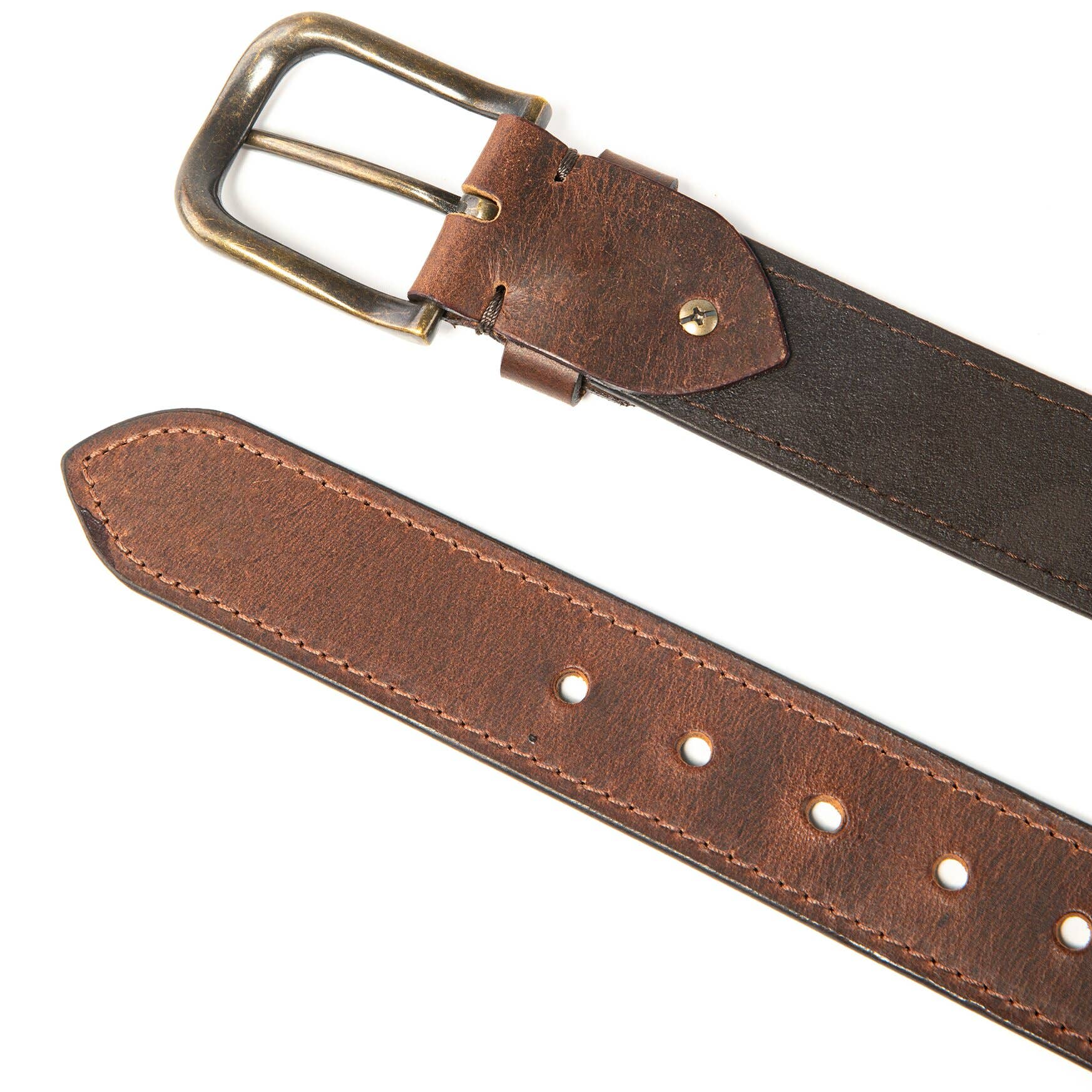 Fabio Valenti Men's Genuine Leather Belt-LA2090 Tobacco
