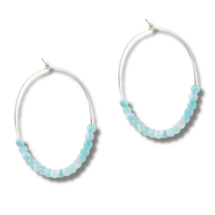 enewton Beaded Bliss Hoop Aqua Marine