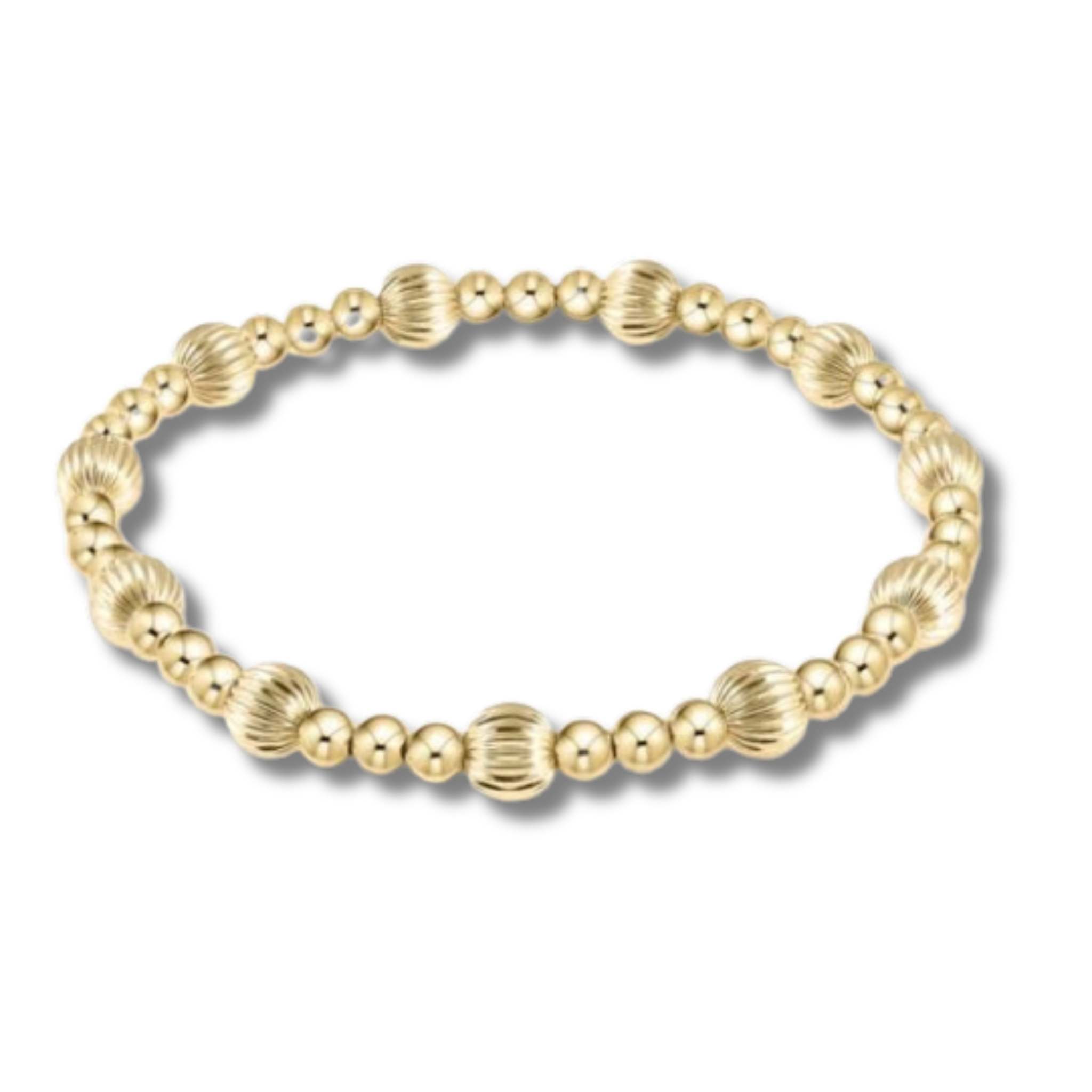 enewton Dignity Sincerity Pattern Bead Bracelet Gold
