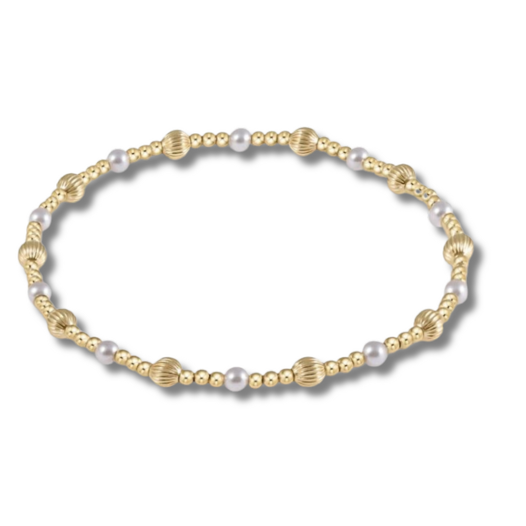 enewton Dignity Sincerity Pattern Bead Bracelet Pearl