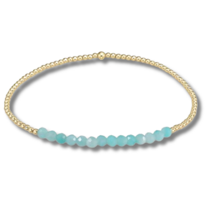 enewton Gold Bliss 2 mm Bead Bracelet Amazonite