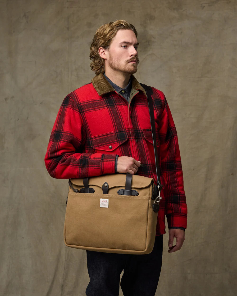 Filson Rugged Twill Original Briefcase | Tan