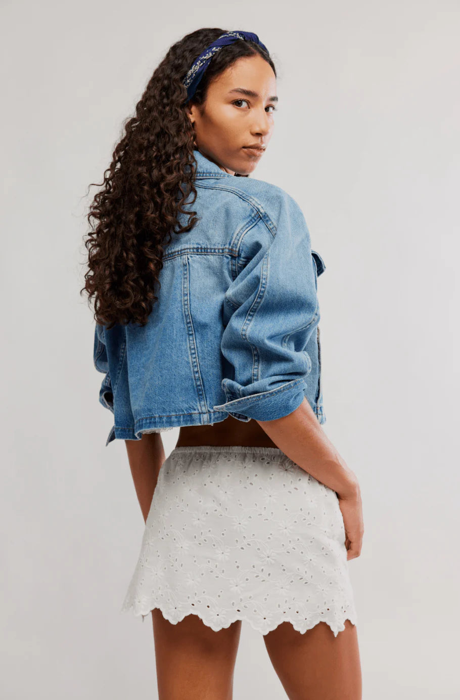 Free People Eyes On You Skort Ivory
