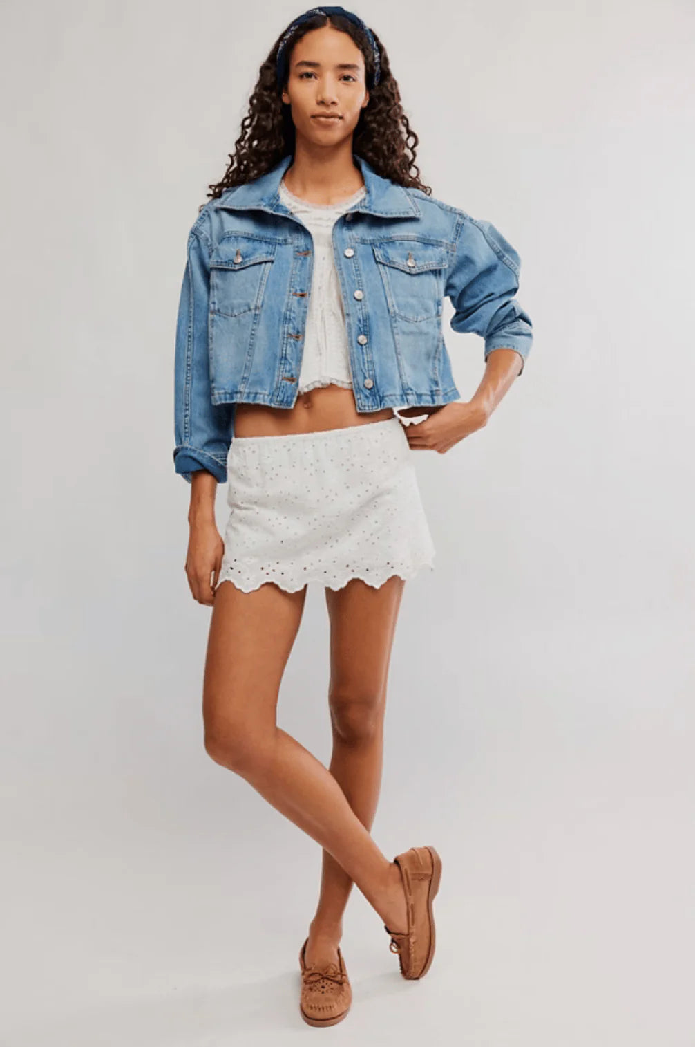 Free People Eyes On You Skort Ivory
