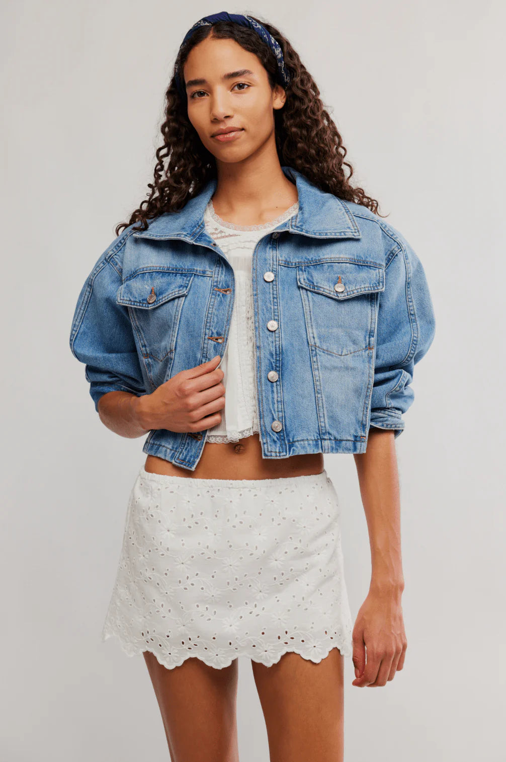 Free People Eyes On You Skort Ivory