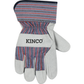 Kinco Suede Cowhide Palm with Safety Cuff Gloves | Striped