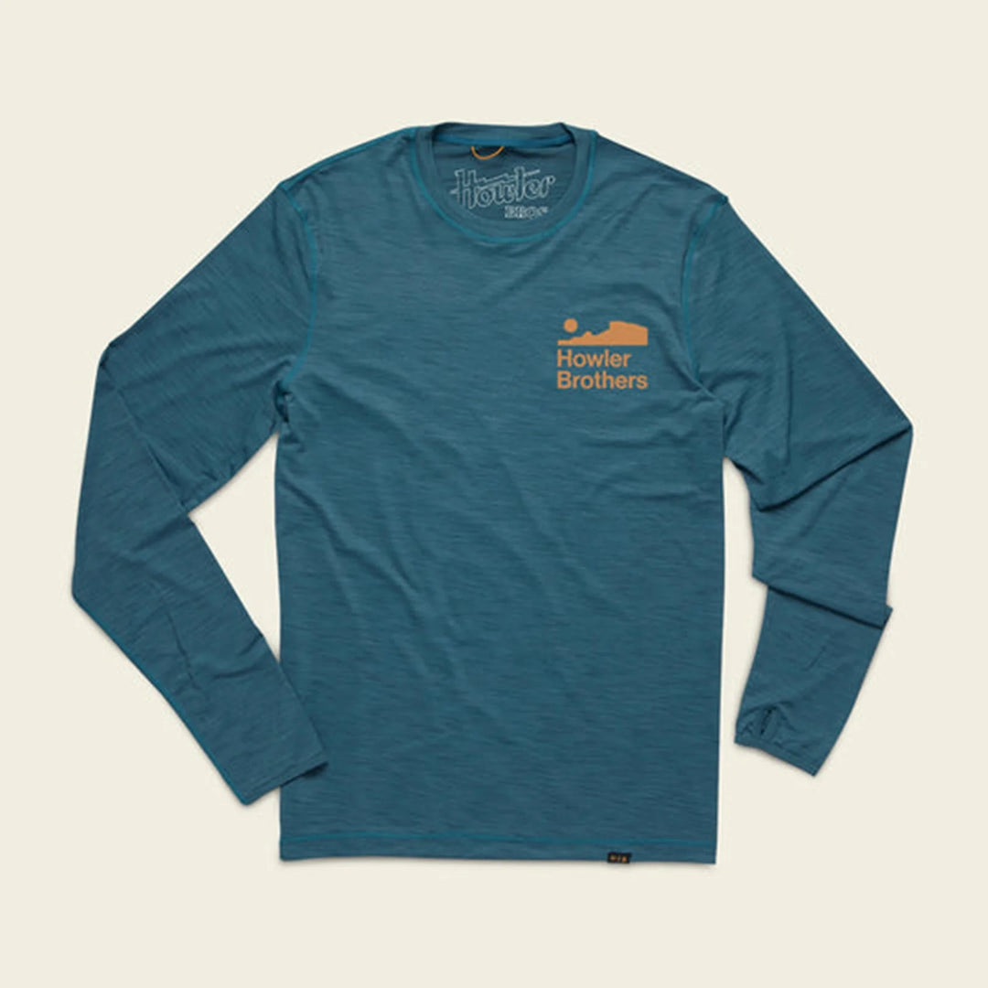 Howler Brothers HB Tech T Longsleeve | Mid Blue