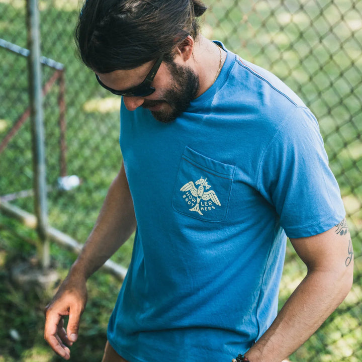 Howler Brothers Fresh Catch Select Pocket T | Blue Horizon