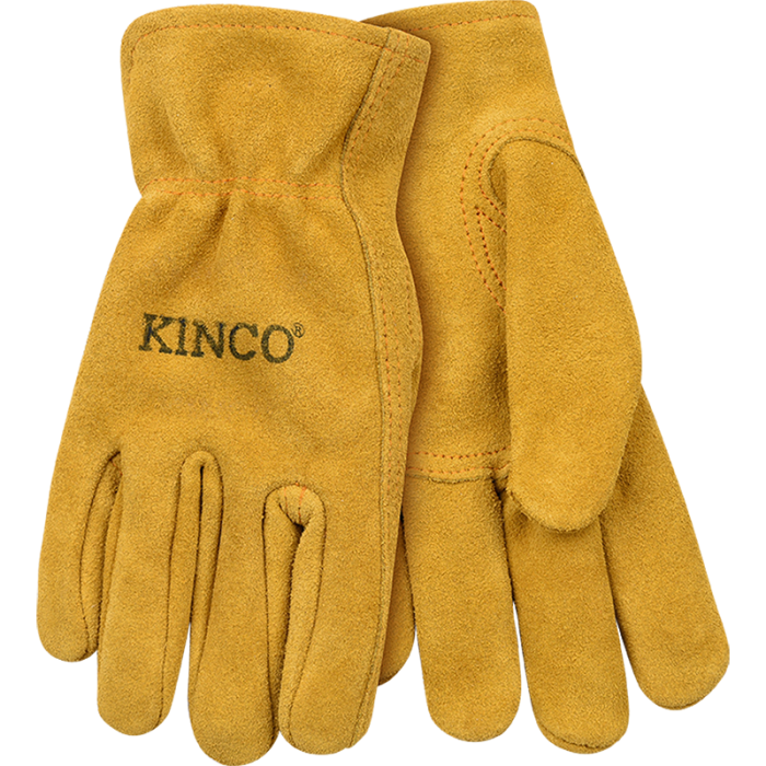 Kinco Kids' Suede Cowhide Driver Gloves | Golden