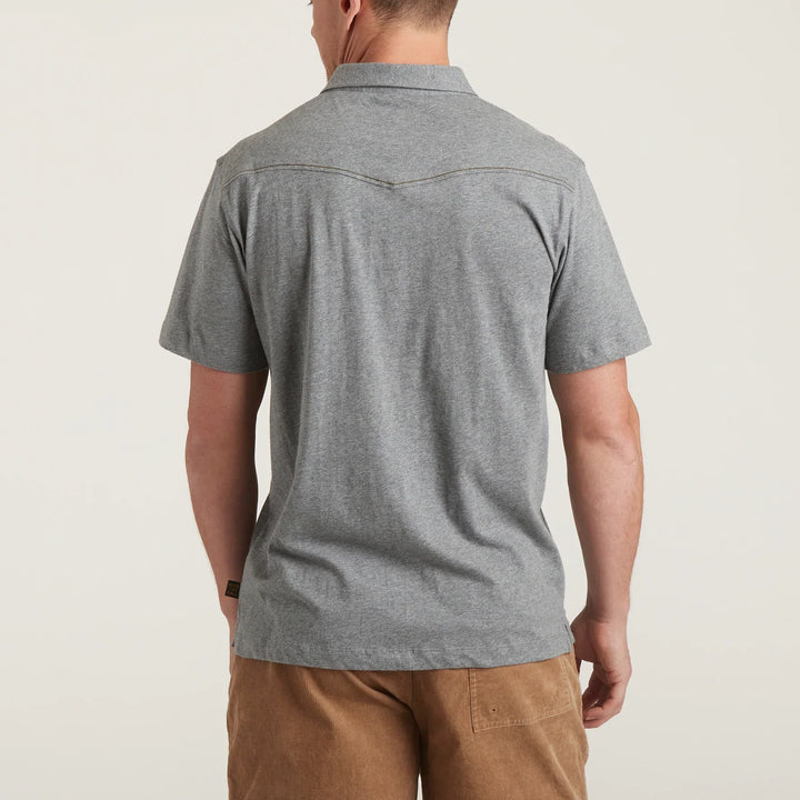 Howler Bros Ranchero Polo Deep Grey Heather