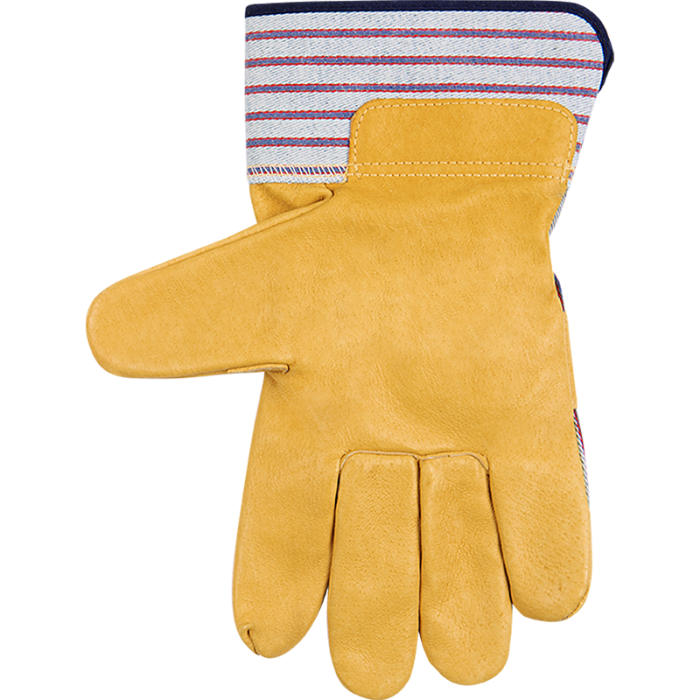 Kinco Premium Grain Pigskin Palm with Safety Cuff Glove | Otto Striped